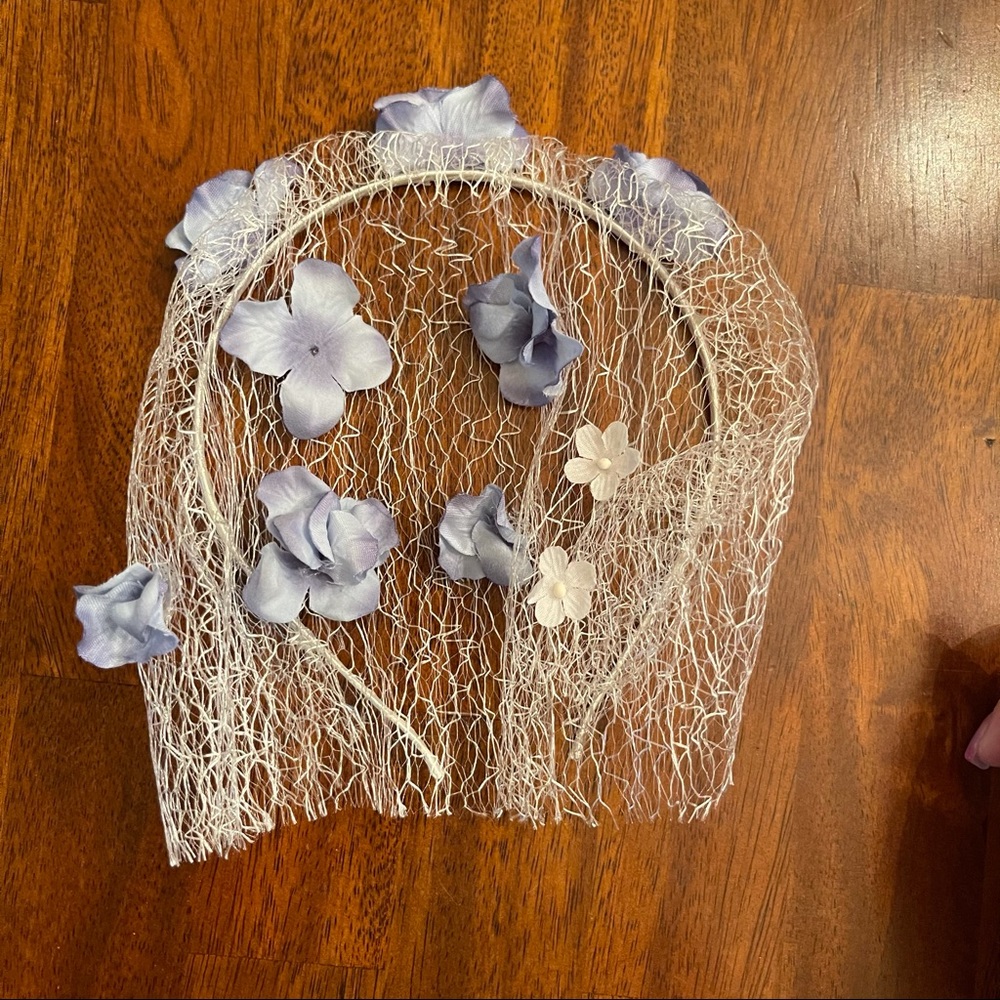 NWT Asos Pretty Flora Veil Headband
